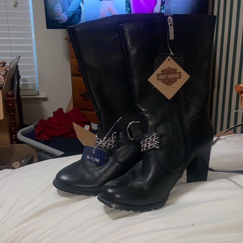 nwt Harley Davidson heeled boots